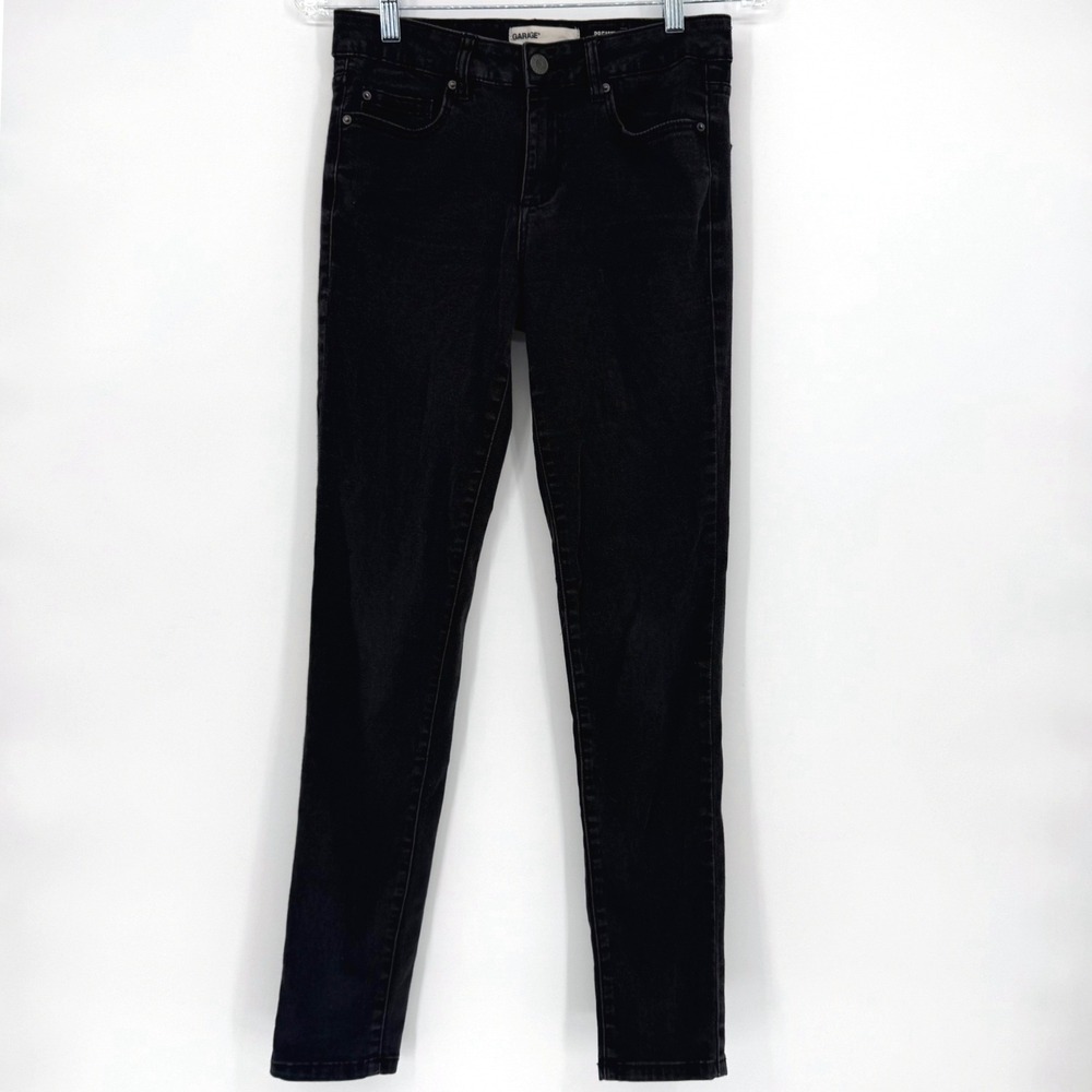 Garage High Waist Jegging Black Premium Denim‎ Super Soft Skinny Jeans Womens 07